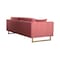 Armen Living Lenox Pink Velvet Modern Sofa with Brass Legs LCLN3PNK - alternate 2